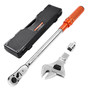 Adjustable Click Torque Wrench, 1/2 Inch Drive, 20-160 lbf-ft/27.1-216.8 N.m, Dual-direction and Du E415-DJSNLBS101708PMCDV0