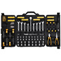 221-Piece Mechanics Tool Set, 1/4" and 3/8" Drive Sockets, SAE and Metric Mechanic Tool Kit with Bi E415-SDJXGJTZ1438DIX1BV0