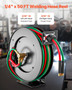 Retractable Welding Hose Reel, 1/4-Inch x 50FT Twin Oxygen Acetylene Rubber Hose Max 300PSI - T Gra E415-HJRGJP50FTZDID1LEV0