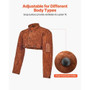 Leather Welding Cape Sleeve, Heavy Duty Flame Resistant Cowhide Safety Cape Sleeves for Men Women,  E415-DPKDPKNPXXLMOUMSM001V0