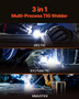 TIG Welder, 205A 3-In-1 Welding Machine (Large LED Display)- DC TIG/DC Pulse TIG/MMA(Stick), 110&22 E415-TIGHJ205ASHYNKSKKV5