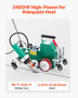 Roofing Hot Air Welder, 3400W 220V High Power Plastic PVC TPO Welding Machine - 1.57in Welding Widt E415-WMRFHJJ5060H8D0W6001V4