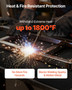 Carbon Felt Welding Blankets, 2-Pack 20" x 36" Flame Retardant Welding Blanket, Up to 1800?°F Heat  E415-FHTZT2036INCMITTK001V0