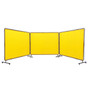 Welding Screen with Frame, 6' x 8' 3 Panel Welding Curtain Screens, Flame-Resistant Vinyl Welding P E415-SMSHJPF6X8YC6LZRZV0