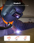 Auto Darkening Welding Lens 4.25" x 2", Shade 9 True Color Welding Lens with Dual Arc Sensors & Gol E415-ZDBAHJJPL4257TKWL001V0