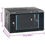 6U Wall Mounted Network Cabinet 19" IP20 20.9x15.7x11.8" A949-30258