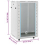 18U Network Cabinet with Swivel Feet 19" IP20 23.6"x23.6"x39.4" A949-30267