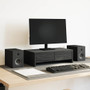 Monitor Stand with Drawers Black Oak 50x27x15 cm Engineered Wood A949-868085
