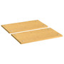 Cooker Covers 2 pcs 19.7"x11"x0.6" Bamboo A949-352774