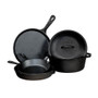 5-Piece Cast Iron Cookware Set with Dutch Oven Griddle and Skillets Made in USA Q280-DPCICSL96415783