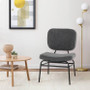 Modern Grey Upholstered Ergonomic Padded Accent Chair Q280-GRCOS67385