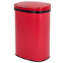 Red 13 Gallon Stainless Steel Motion Sensor Trash Can Q280-REQA9811