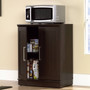 Contemporary Kitchen Storage Microwave Cabinet in Dark Oak Q280-SHBCDO9638