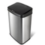 Black Top 13-Gallon Stainless Steel Kitchen Trash Can with Motion Sensor Lid Q280-BTWU8891