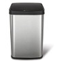Black Top 13-Gallon Stainless Steel Kitchen Trash Can with Motion Sensor Lid Q280-BTWU8891