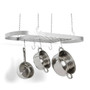 Heavy Duty Carbon Steel Ceiling Mount Kitchen Pot Rack with 16 Hanging Hooks Q280-SOHPR489257461