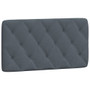 Headboard Cushion Dark grey Velvet (100% polyester) 40.2 in A949-374715