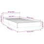 Bed Frame With Headboard Dark Grey A949-347598