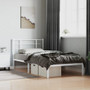 Bed Frame White Powder-coated steel Single Bed Frame A949-355605