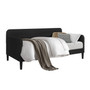 Twin size Modern Black Velvet Upholstered Daybed Q280-BLGUDB18925436
