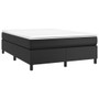 Bed Frame Black Faux Leather, Plywood, Engineered Wood Queen A949-3121077