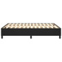 Bed Frame Black Faux Leather, Plywood, Engineered Wood Queen A949-3121077