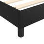 Bed Frame Black Faux Leather, Plywood, Engineered Wood Queen A949-3121077