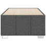 Bed Frame Dark Gray Polyester, Engineered wood, Plywood Twin A949-3284874