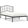Bed Frame Black Powder-coated steel Twin Bed Frame Rectangular A949-373783