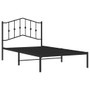 Bed Frame Black Powder-coated steel Twin Bed Frame Rectangular A949-373783