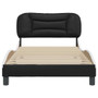 Bed Frame Black and White A949-3208035