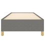 Bed Frame Dark Grey Polyester, Plywood, Engineered Wood Twin XL A949-347201