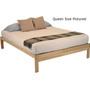 Twin XL Solid Wood Wood Platform bed Frame - Made in USA Q280-NMKDFBC15898271