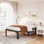 Twin XL Heavy Duty Metal Bed Frame Platform with Round Edge Legs Q280-TXHDMBFP89581752