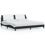 Bed Frame Black and White A949-3208226