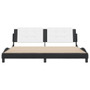 Bed Frame Black and White A949-3208226