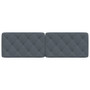 Headboard Cushion Dark Grey Velvet (100% polyester) Queen Size A949-374754