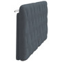 Headboard Cushion Dark Grey Velvet (100% polyester) Queen Size A949-374754