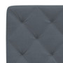 Headboard Cushion Dark Grey Velvet (100% polyester) Queen Size A949-374754