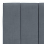 Headboard Cushion Dark grey Velvet (100% polyester) 72 in A949-374688