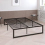 Twin Size 14 Inch Black Metal Steel Slat Platform Bed Q280-FFTN1019