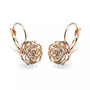 Color: 18kt Rose Gold Plt. - ROSE IS A ROSE 18kt Rose Crystal Earrings In White Yellow And Rose Gol K290-9301033669
