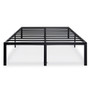 Queen 18-inch High Rise Heavy Duty Black Metal Platform Bed Frame Q280-QPRSBFU745829