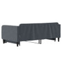 Daybed with Trundle without Mattress Dark Gray 39.4"x74.8" Velvet A949-3197162