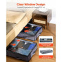 Under Bed Storage with Clear Lids, 39.2 x 19.7 x 7.1 Inch, 90L Large Underbed Clothes Storage Conta E415-CDCWFBWFBWL309XD1001V0