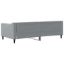 Day Bed Light Grey Fabric (100% polyester), metal, solid wood Twin A949-354176