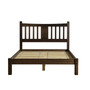 Queen Size Farmhouse Style Solid Wood Platform Bed with Headboard in Espresso Q280-ESQU7841