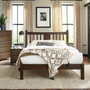 Queen Size Farmhouse Style Solid Wood Platform Bed with Headboard in Espresso Q280-ESQU7841