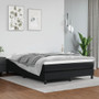 Bed Frame Black Faux leather, plywood, engineered wood Double A949-3120728