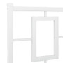 Bed Frame White Steel Full Bed Frame Rectangular Modern A949-374296